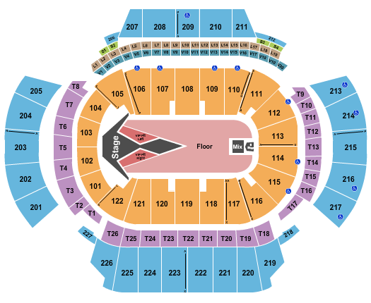State Farm Arena - GA Seating Chart: Carrie Underwood 2