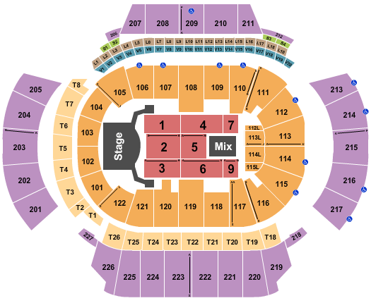 Caesars Palace Celine Dion Seating Chart