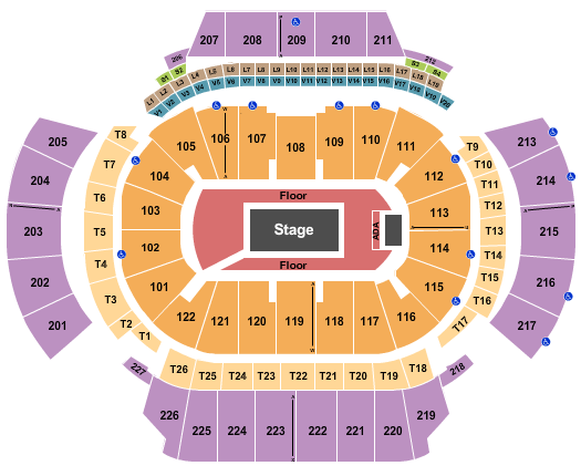 State Farm Arena - GA Seating Chart: Center Stage 2a
