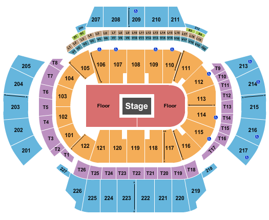 State Farm Arena - GA Seating Chart: Centerstage 2