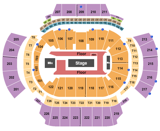 State Farm Arena - GA Seating Chart: Center Stage GA Floor