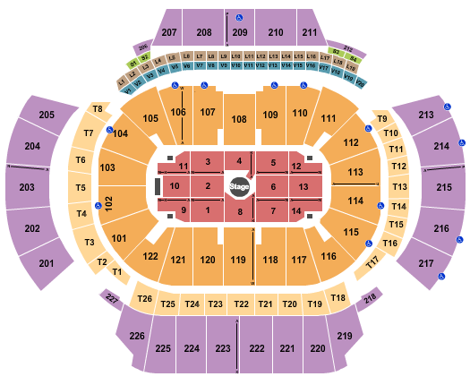 State Farm Arena - GA Seating Chart: Center Stage 1