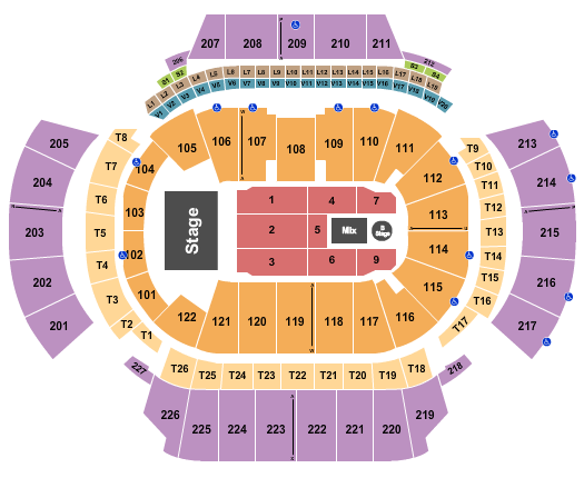 State Farm Arena - GA Seating Chart: Chris Brown 1