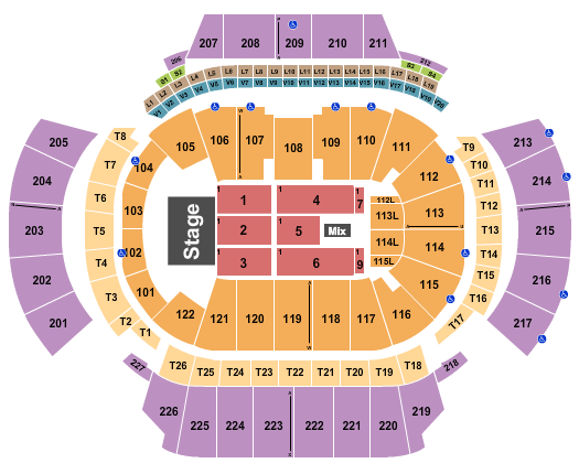 State Farm Arena - GA Seating Chart: Endstage 2