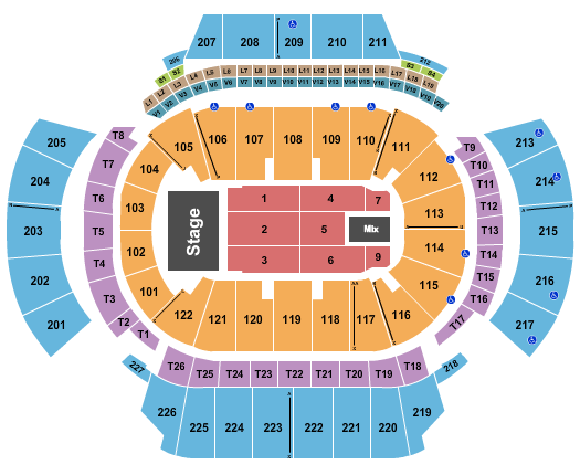 State Farm Arena - GA Seating Chart: Endstage 3