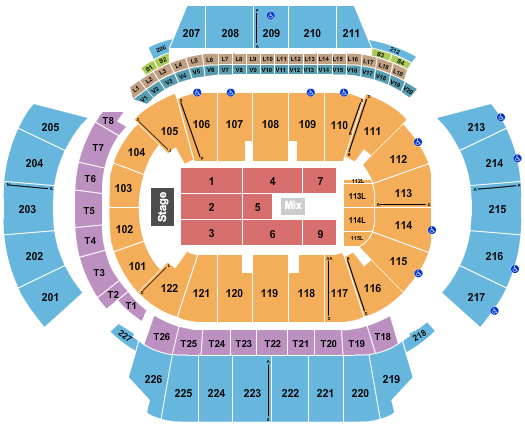 State Farm Arena - GA Seating Chart: Endstage 6