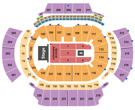 State Farm Arena - GA Seating Chart: Endstage Front GA
