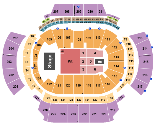 State Farm Arena - GA Seating Chart: Endstage GA Pit 2