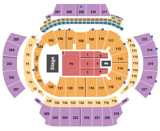 State Farm Arena - GA Seating Chart: Endstage GA Pit 3