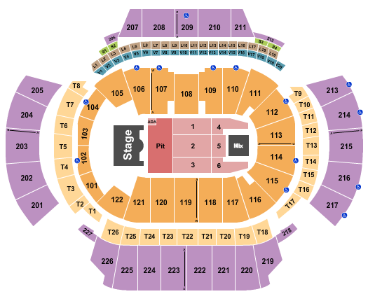 State Farm Arena - GA Seating Chart: Endstage GA Pit 4