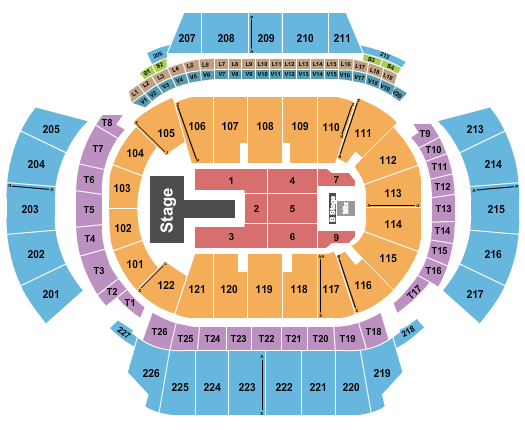 State Farm Arena - GA Seating Chart: J Balvin 1