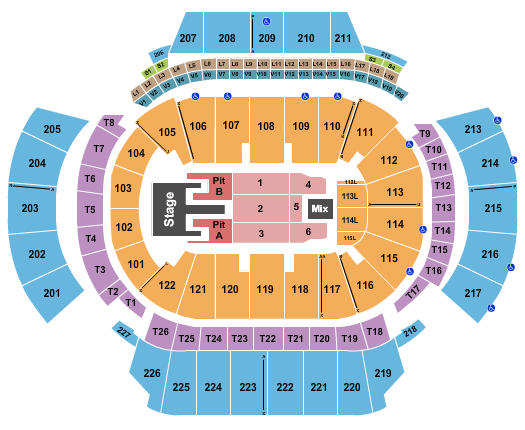 State Farm Arena - GA Seating Chart: Kane Brown