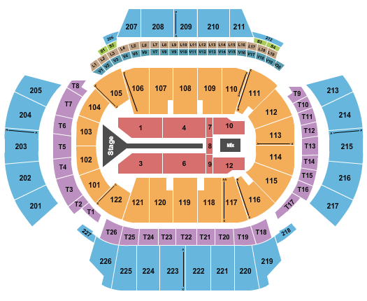 State Farm Arena - GA Seating Chart: Maroon5