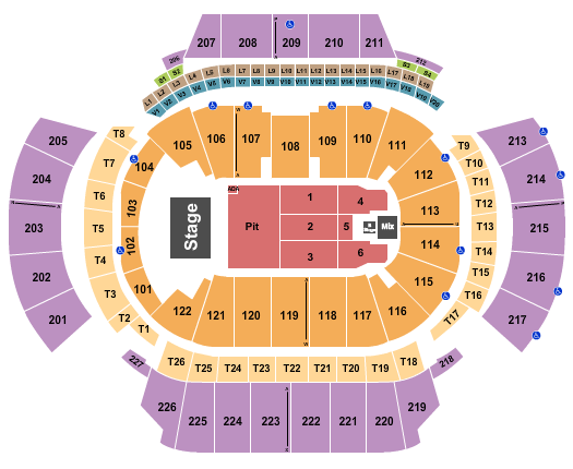 State Farm Arena - GA Seating Chart: Mumford & Sons