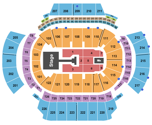 State Farm Arena - GA Seating Chart: Pink
