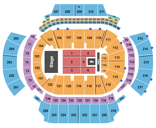 State Farm Arena - GA Seating Chart: Ricardo Arjona