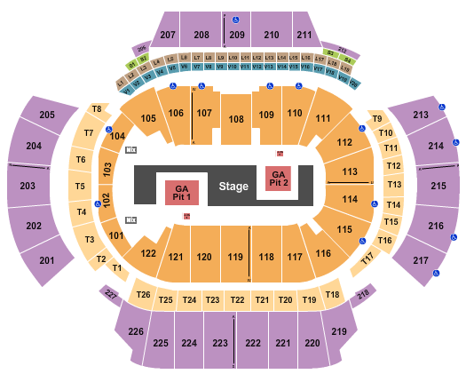 State Farm Arena - GA Seating Chart: TWICE