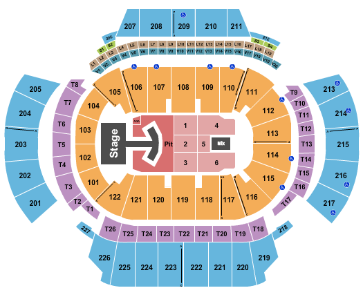 State Farm Arena - GA Seating Chart: The Lumineers