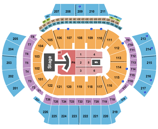 State Farm Arena - GA Seating Chart: The Lumineers