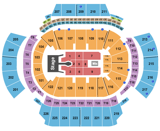 State Farm Arena - GA Seating Chart: Tim McGraw 2023