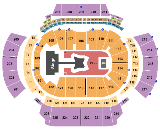 State Farm Arena - GA Seating Chart: Tomorrow X Toghether