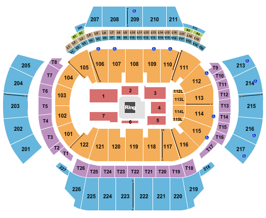 State Farm Arena - GA Seating Chart: WWE 3