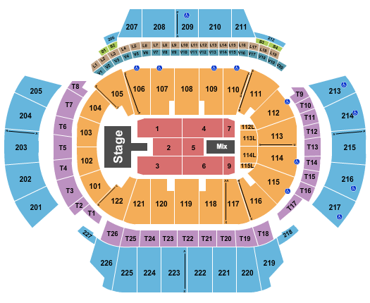 State Farm Arena - GA Seating Chart: Wu-Tang Clan