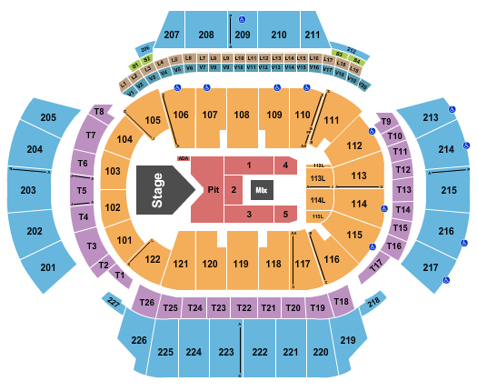 State Farm Arena - GA Seating Chart: Yfn Lucci