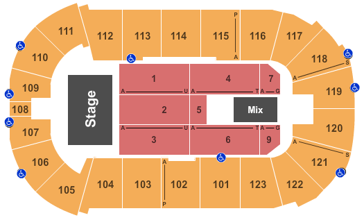 El Paso County Coliseum Seating Chart Row
