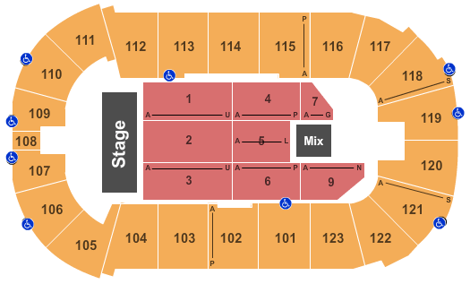 Payne Arena Seating Chart: Endstage 2