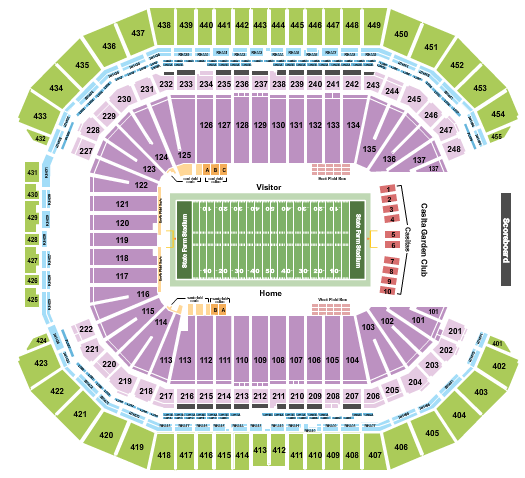 State Farm Stadium Seating Chart: Football RW 2