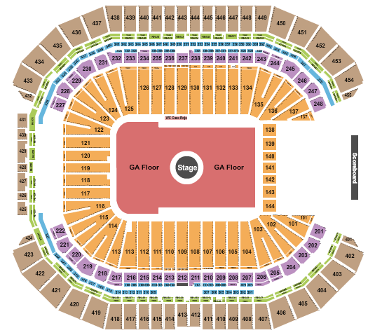 State Farm Stadium Seating Chart: Kanye West