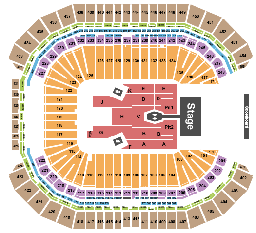 State Farm Stadium Seating Chart: Morgan Wallen