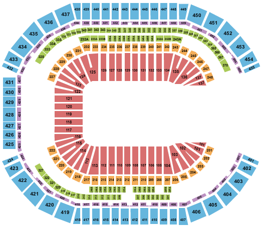 State Farm Stadium Seating Chart: Open Floor 1