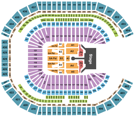 State Farm Arena Interactive Seating Chart Concert