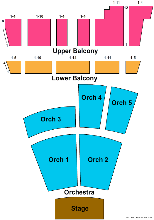 State Theatre Seating Chart