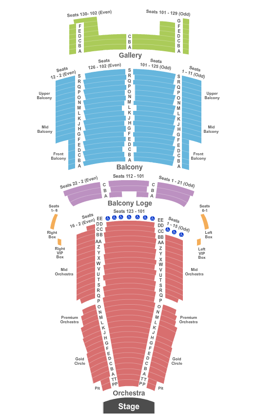 Count Basie Theatre Nj Seating Chart 