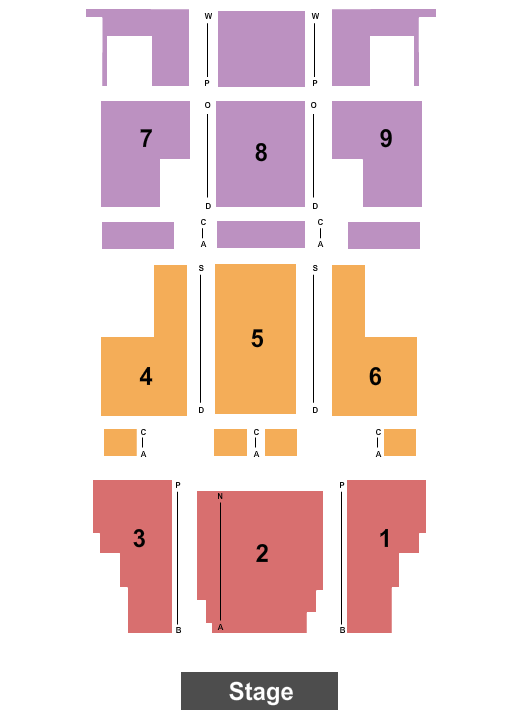 State Theatre - Uniontown Seating Chart: Endstage 2