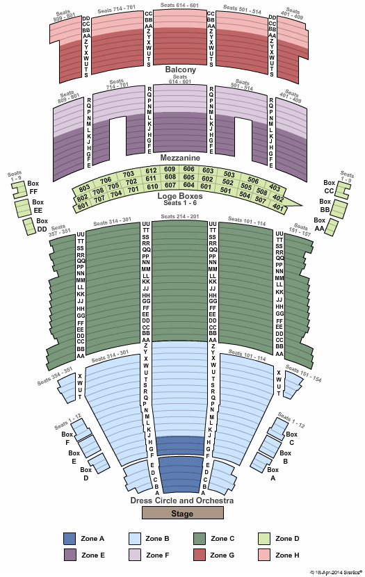 Cleveland Playhouse Square State Theater Seating Chart
