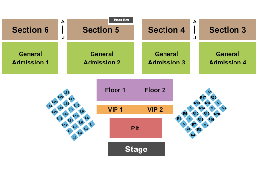 MODE Stadium Stateline Speedway Seating Chart: Chase Rice