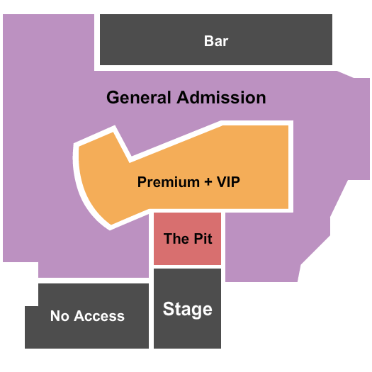 Steel Creek American Whiskey Co. Seating Chart: GA/VIP/Premium