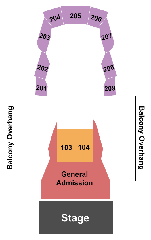 Steelhouse Omaha Seating Chart: Endstage with GA