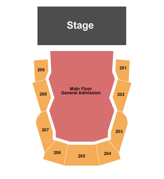 Steelhouse Omaha Seating Chart: Endstage GA Floor