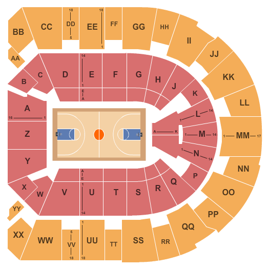 Littlejohn Coliseum Seating Chart