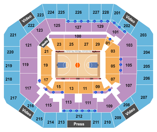 Stephen C. O'Connell Center Seating Chart