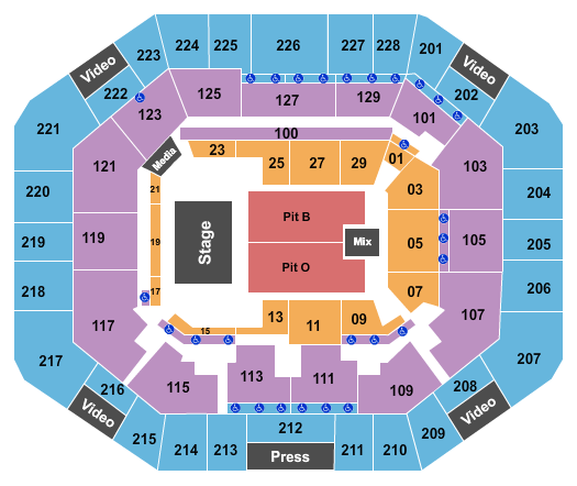 Stephen C. O'Connell Center Seating Chart: Gator Growl