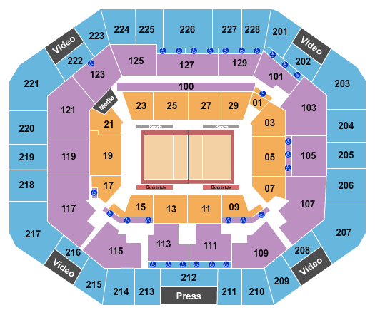 Exactech Arena at The Stephen C. O'Connell Center Seating Chart: Volleyball 3