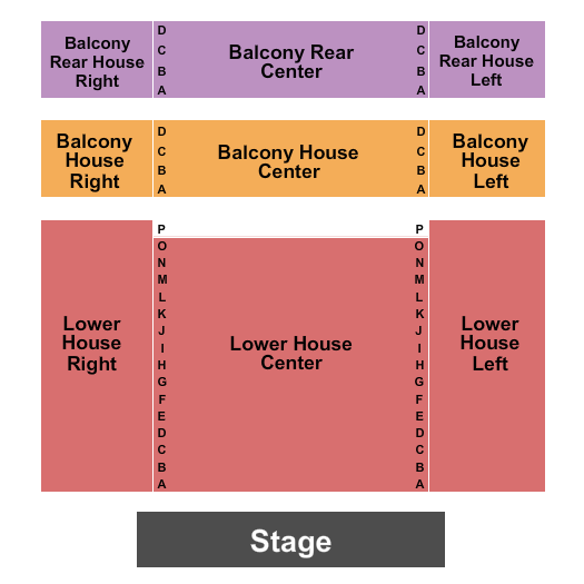 Stewart Theater - Dunn Seating Chart: Endstage