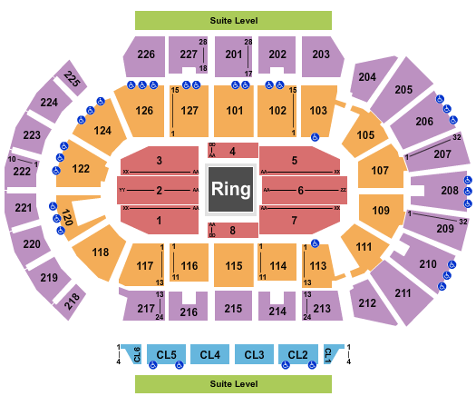 Adventist Health Arena Seating Chart: Boxing 3