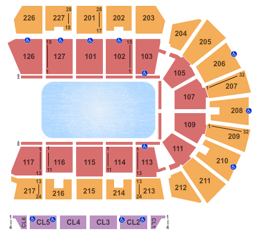 Stockton Arena Seating Chart